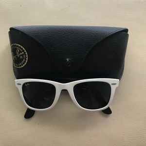 Ray-Ban Wayfarer White and Black Sunglasses